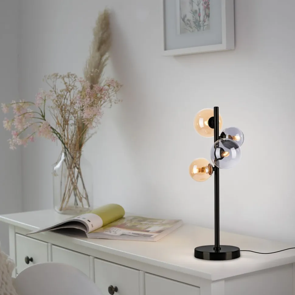 Paul Neuhaus Popsicle bordlampe, glas, 48 cm høj, G9