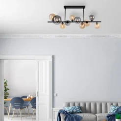 Paul Neuhaus Popsicle loftlampe, glas, 85 cm lang, G9