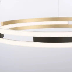 Paul Neuhaus Q-Beluga LED-hængelampe, messing