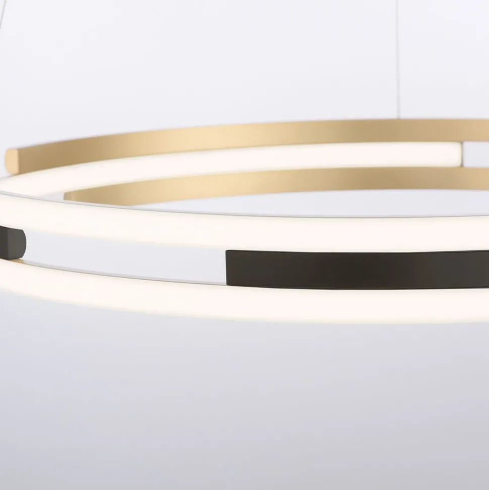 Paul Neuhaus Q-Beluga LED-hængelampe, messing