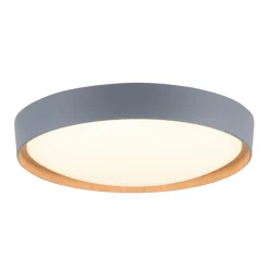 Paul Neuhaus Q-EMILIA LED-loftslampe, grå/træ