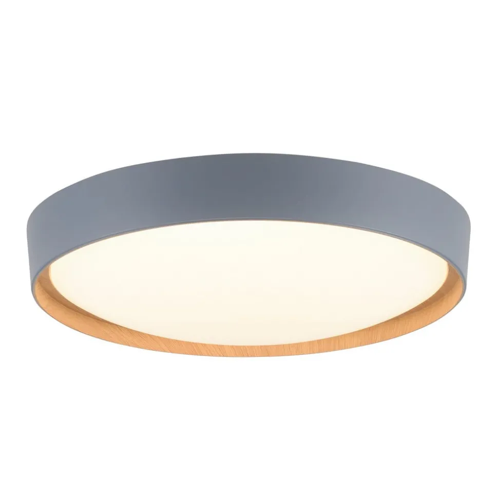 Paul Neuhaus Q-EMILIA LED-loftslampe, grå/træ