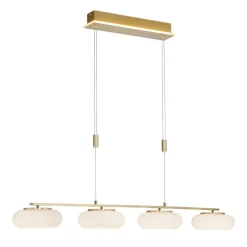 Paul Neuhaus Q-ETIENNE LED-hængelampe 4 lk messing