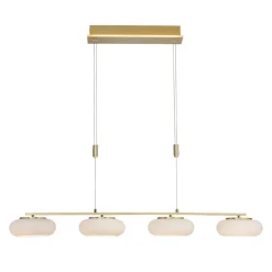 Paul Neuhaus Q-ETIENNE LED-hængelampe 4 lk messing