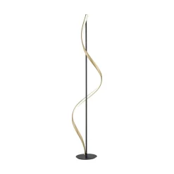 Paul Neuhaus Q-Swing gulvlampe antracit/messing