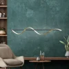 Paul Neuhaus Q-Swing hængelampe, antracit/messing