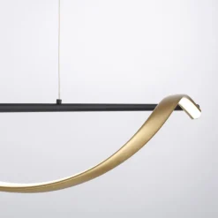 Paul Neuhaus Q-Swing hængelampe, antracit/messing