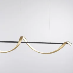 Paul Neuhaus Q-Swing hængelampe, antracit/messing
