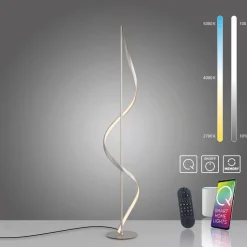 Paul Neuhaus Q-Swing LED-gulvlampe, stål