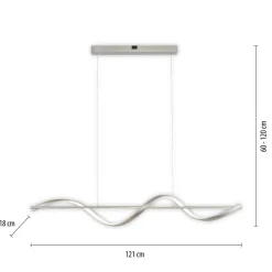 Paul Neuhaus Q-Swing LED-hængelampe, stål