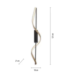 Paul Neuhaus Q-Swing loftlampe antracit/messing