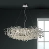 Paul Neuhaus Ricicle-lysekrone, krom, længde 120 cm