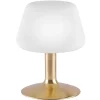 Paul Neuhaus Till bordlampe, messingfarvet, glas, dæmpbar