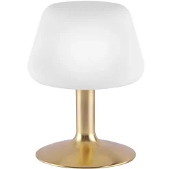 Paul Neuhaus Till bordlampe, messingfarvet, glas, dæmpbar
