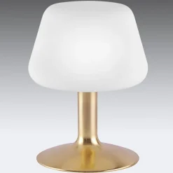 Paul Neuhaus Till bordlampe, messingfarvet, glas, dæmpbar