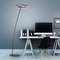 Paul Neuhaus Titus LED-gulvlampe antracit dæmper
