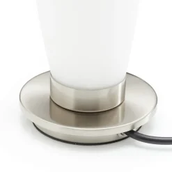 Paul Neuhaus Tyra bordlampe, glas, Ø 10 cm, dæmpbar, G9