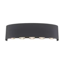 Paul Neuhaus udendørs LED-væglampe Carlo, 27 cm, sort