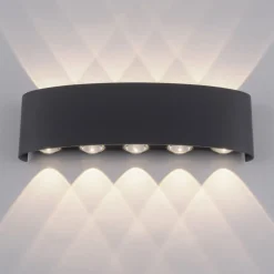 Paul Neuhaus udendørs LED-væglampe Carlo, 27 cm, sort