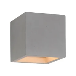 Paul Neuhaus væglampe Eton, beton, 12 cm x 12 cm, op/ned