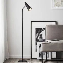Peak gulvlampe, variabel, sort