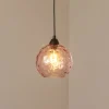 Pendellampe Benek, pink, glas, Ø 20 cm, E27