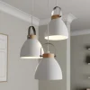 Pendellampe Bergen, 3 lyskilder, rund, hvid