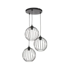 Pendellampe Cumera, 3 lyskilder, rund