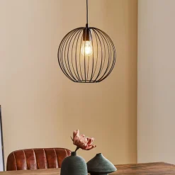 Pendellampe Cumera med burskærm, Ø 30 cm