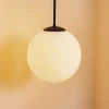 Pendellampe Dione, 1 lyskilde, hvid/sort 30 cm