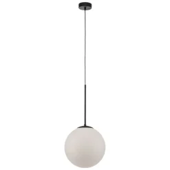 Pendellampe Dione, 1 lyskilde, hvid/sort 30 cm