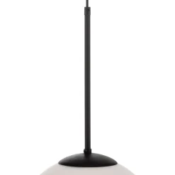 Pendellampe Dione, 1 lyskilde, hvid/sort 30 cm