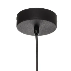 Pendellampe Dione, 1 lyskilde, hvid/sort 30 cm