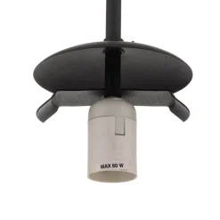 Pendellampe Dione, 1 lyskilde, hvid/sort 30 cm