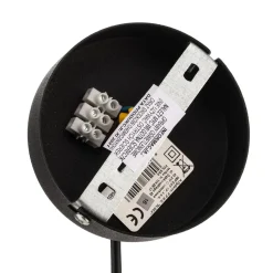 Pendellampe Dione, 1 lyskilde, hvid/sort 30 cm
