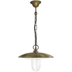 Pendellampe Golfo messing antik/klar
