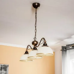 Pendellampe i bjælkeform Casale, 3 lyskilder, længde 74 cm