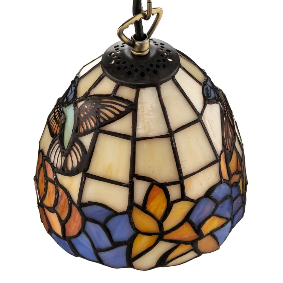 Pendellampe i Tiffany-stil COLIBRI
