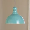 Pendellampe Kure, turkis, metal, Ø 40 cm E27