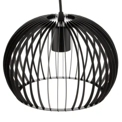 Pendellampe Larus i sort stål, 3 lyskilder