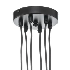 Pendellampe Multipo 6, 6 lyskilder i sort