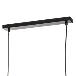 Pendellampe Nanu i metal, sort, 2 lyskilder