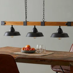 Pendellampe Oldbury i rustikt look