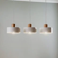 Pendellampe Tako, 3 lyskilder, hvid