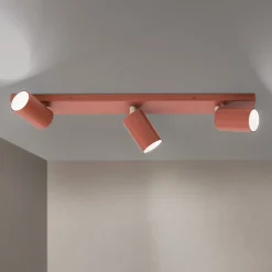 Penn loftspot, koralrød, længde 60 cm, aluminium