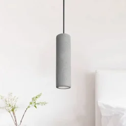 Phenix hængelampe af beton, aflang