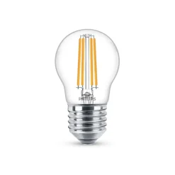 Philips Classic LED-pære E27 P45 6,5W 2.700K, klar
