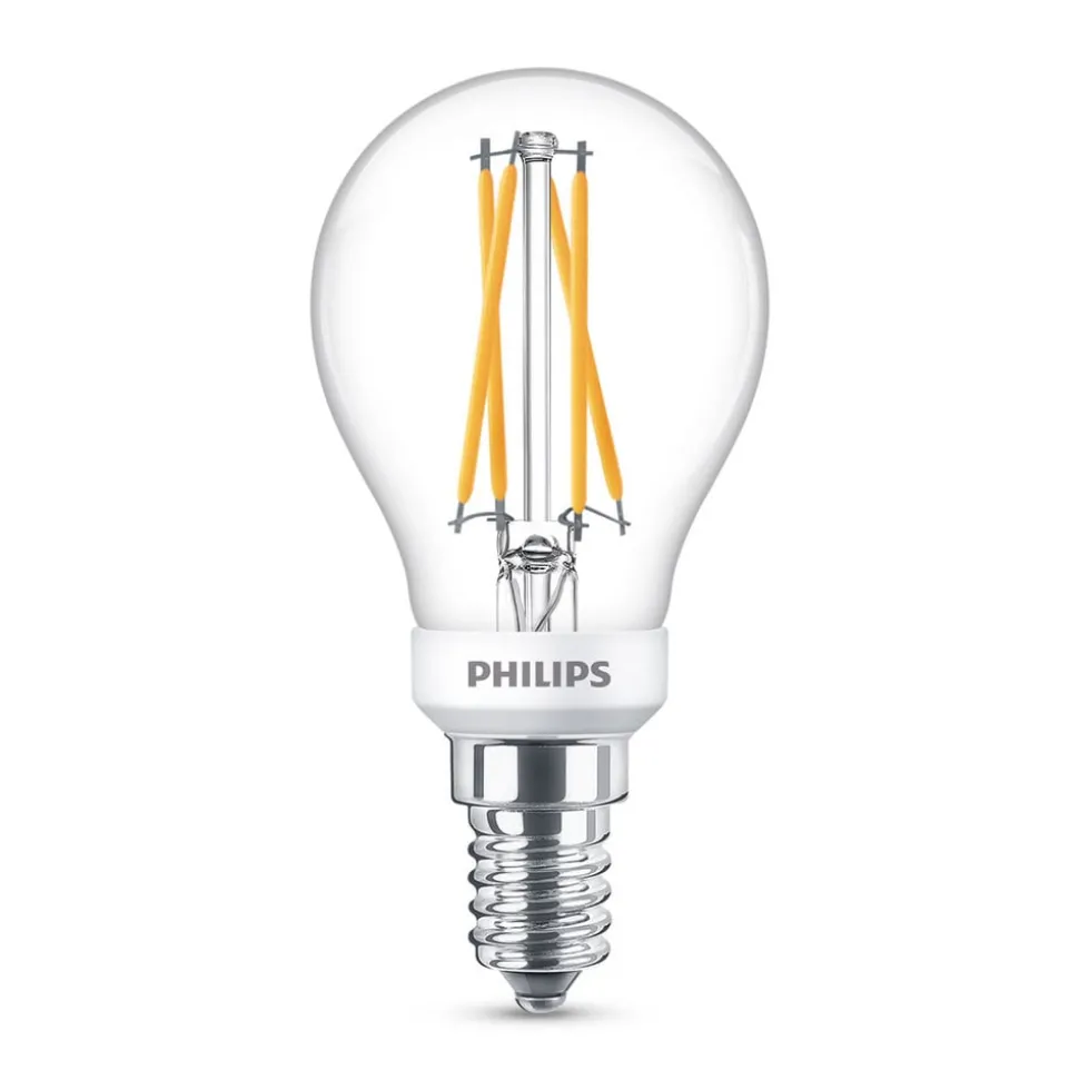Philips Classic LED-pære E14 P45 2,5W 2.700 K klar