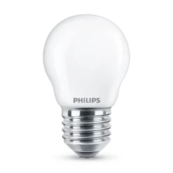 Philips Classic LED-pære E27 P45 6,5 W 2.700 K mat