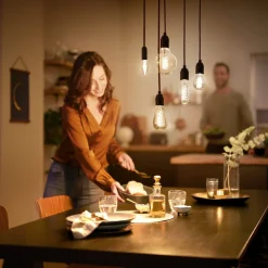 Philips E27 LED-pære A60 3,1 W 1.800 K guld